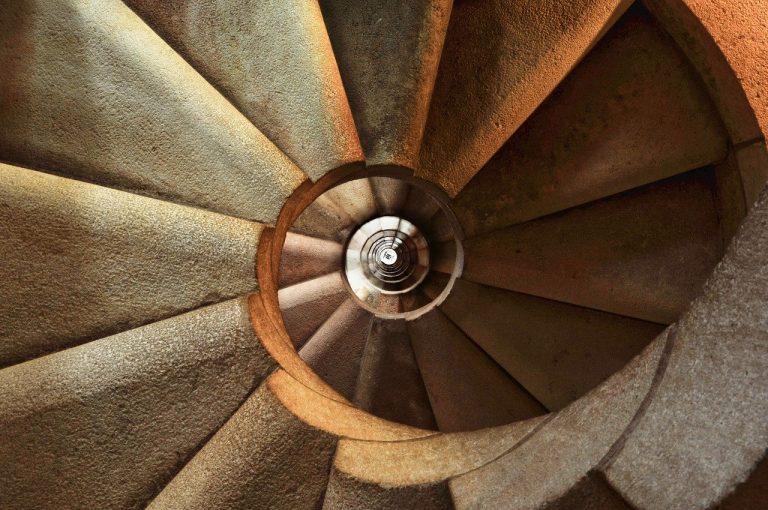 staircase, spiral, architecture